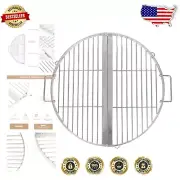 Compact 17'' Stainless Steel Fire Pit Grill Grate for Outdoor Cooking Adventures