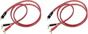 Mellisso 2X Banana Plug to RCA Speaker Cable,Speaker Wire RCA Male to Banana Plugs(2Banana) 4N OFC HiFi Speaker Wire 1M, 750074410