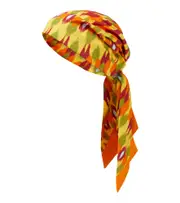 [Valentino] Valentino Printed silk and cotton headscarf One Size multicoloured