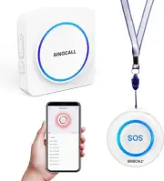 Tuya Wifi Smart SOS Emergency Button System, Personal Alarm System for Elderl...