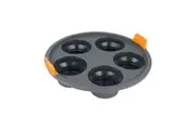 Silicone Collapsible Round Muffin Insert, 5 Cup (Grey) - 21x4cm