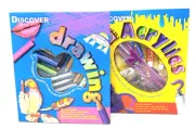 Discover Kids Acrylics & Drawing Sets +2 Art Books