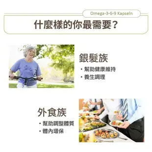 即期品【德國 好立善】Omega 3-6-9 必需脂肪酸 魚油+亞麻仁油+月見草油 五入組(60粒*5 效期:2025.03)