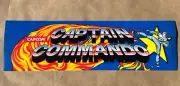 NOS Capcom Captain Commando arcade marquee decal 8 1/4" x 28"