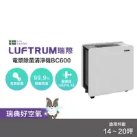 在飛比找蝦皮商城優惠-LUFTRUM瑞際 電漿除菌空氣清淨機(雷神清淨機)BC60