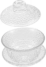 HOLIDYOYO Elegant Hammered Glass Nest Cup Vintage Tea Cup Chinese Tea Bowl Ceramic House Accessory