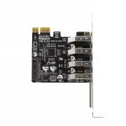4 Ports USB 3.0 PCI-E Expansion Card PCI Express PCIe USB 3.0 HUB Adapter 5Gbps