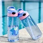 500ml Kids Water Bottle With Straw BPA Free Children Drinking Healthy School WH2