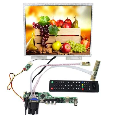 HD VGA AV USB LCD Controller Board With 12.1" 1024x768 LED Backlight LCD