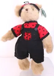 Bearington Collection 143255 Luke B. Lucky Brown Plush 13" Stuffed Bear polkadot