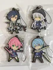 Trails of Cold Steel 3 Rean Altina Kurt Juna Rubber Strap Keychain Set Falcom