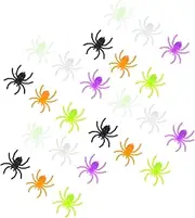 Gatuida 300PCS Miniature Plastic Spiders Realistic Scary Prank for Halloween Decor Bulk Party Supplies for Haunted Houses Birthdays and April Fools Day