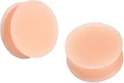 [Decentraland] 2 Pcs Flesh Skin Tone Silicone Ear Gauge Plugs Body Piercing Jewelry 11/16""(18mm), StyleA, 18mm (11/16"), Silicone, no gemstone