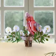 Australian Galah Cockatoo Bird Card