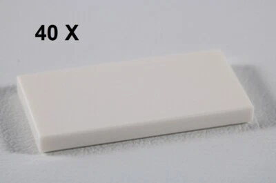 LEGO® White Tile 2 x 4 [40 Pieces] ID 87079