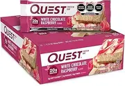 [Quest Nutrition] White Chocolate Raspberry Protein Bar, High Protein, Low Carb, Keto Friendly, 12 Count