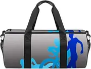 Ironman Triathlon Swimming Duffel Shoulder Carry Bag Canvas Travel Bag for Gym Sports Dance Travel Weekender