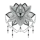 Mandala Lotus Flower Datura Wall Sticker Hand Pasted Decals for Glass Surfaces