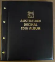 VST AUSTRALIAN DECIMAL BLACK COIN ALBUM 1966 to 2023 for CIRCULATION COINS