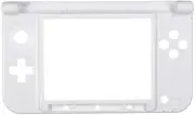 NORMICHICHousing Cover Replacement Kits Middle Frame Shell Cover Case for Nintendo 3DS XL Game Console Case Bottom Console Cover (White)