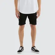 [Nena and Pasadena] Spitfire Denim Shorts Jet Black 38