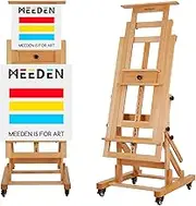 MEEDEN Movable Large H-Frame Painting Easel - Artist Studio Easel - Heavy Duty Art Easel Stand for Adults, Solid Beech Wood Easel, Holds Canvas Art Up to 78.7" High