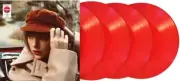 RARE TAYLOR SWIFT ALBUM "RED" 4 RECORD SET, RED COLOR VINYL. STILL SEALED