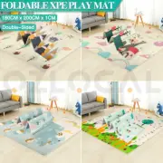 Foldable XPE Baby Play Mat Crawling Double Pad Kids Waterproof Non-Slip Carpet