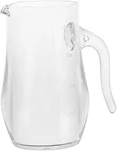 GLEAVI Acrylic Wine Decanter Transparent Beverage Dispenser with Handle for Restaurants Bars Hotels Precision Measurement for Wine Spirits