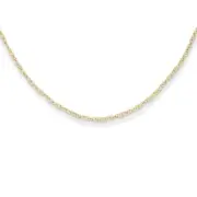 14K Yellow Gold 1mm Rope Link Chain 13" Madi K Children's Jewelry