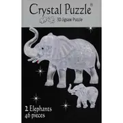 Elephant Pair Crystal Puzzle