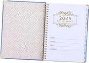 Weekly Calendar Planner Monthly Scheduler Spiral Bound Notebook Vertical A5 Undated for School Work and Daily Planning
