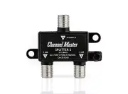 Splitter 2, 2-Way Splitter with Power Passing Capability for TV Antenna and Cabl