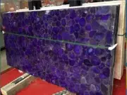 Purple Agate Table, Agate Wall Panel, Kitchen Dine Table, Stone Dining Table