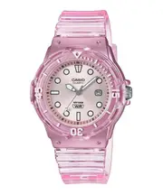 Casio POP Analog Silver Dial Translucent Quartz LRW-200HS-4EV 100M Ladies Watch