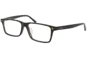 Bally BY5016-D 052 Eyeglasses Men's Shiny Transparent Dark Havana Optical Frame