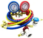 Manifold Gauge HVAC A/C Refrigeration Charging W/ 600PSI HOSE