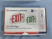 LITHONIA LIGHTING LED EXIT SIGN 269XX0 CONTRACTOR SELECT *** RED ONLY ***