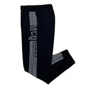 Alexander McQueen McQ Striped Track Pants Cotton Sweatpants - Men, Black, M