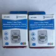 2 NEW! Intermatic DT122K 15-Amp Two-Outlet Heavy Duty Digital Indoor Timer
