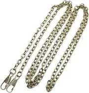 Purse Strap 40/60/100/120Cm Bronze Metal Bag Chain Buckle Women's Shoulder Strap Bag Replacement Crossbody Bag Chain Bag Accessories Straps