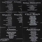 Kaaroke CD+g 8 Disc Country,Alabama,Clint Black,Reba McEntire,Oasis,Shania Twain