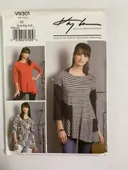 Vogue Sewing Pattern V9301 - Misses Tops - L-XXL - Uncut
