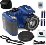 [Minolta] 20 Mega Pixels 26x Optical Zoom Digital Camera with 1080p FHD Video, Blue