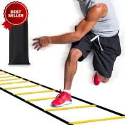 Agility Ladder - 12 Rung 20ft Speed Training Ladder for Footwork Drills