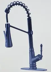 Ello&Allo Pull-Down Sprayer Kitchen Faucet in Matte Black X002LERSTF