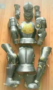 Medieval Wearable Crusader Knight Suit of Armor Armour Combat Gothic Full Body
