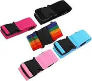 Gadpiparty 5pcs Adjustable Luggage Tie Down Straps Durable and Lightweight Fastening Straps for Suitcases Quality Material Prevents Bursting Easy to Use and Carry Random Color
