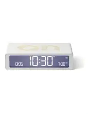 [Lexon] Flip Classic Reversible Alarm Clock in White