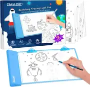 IMAGE Light up Tracing Pad Blue Drawing Tablet Coloring Board for Kids Childr...